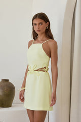 Tulip Whisper Minikleid Gelb
