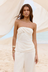 Laidback Lover Strapless Set Cream