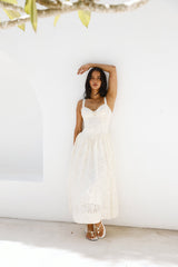 Enchanted Mist Maxi Dress Cream