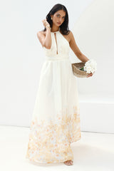 The Meadow’s Secret Halter Maxi Dress Yellow