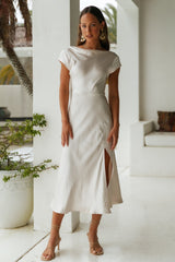One Last Song Maxikleid Champagner