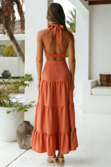 Maxikleid Morning Dew Rost