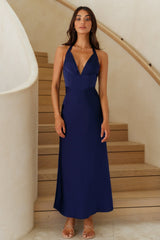 Maxikleid „No Hesitating“ Marineblau