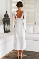 Daily Affirmations Maxi Dress White