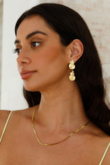 18K Gold Plated Around The World Earrings Gold