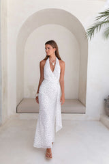 Spot The Treasure Maxi Dress White