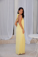 Isle Of Chic Neckholder Maxikleid Gelb