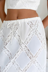 Ocean Air Oasis Maxi Skirt White