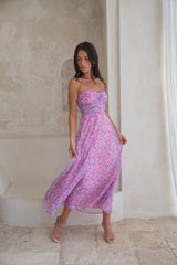 Trägerloses Maxikleid „Upon The Moon“ in Lila