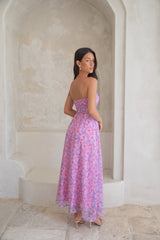Trägerloses Maxikleid „Upon The Moon“ in Lila