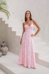 Lost In The Skies Maxikleid Pink