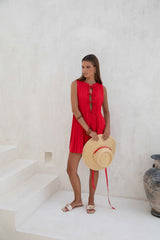 Citrine Delights Minikleid Rot