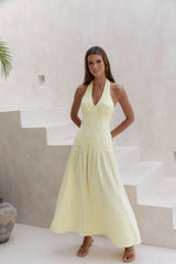Calling Your Name Maxi Dress Yellow