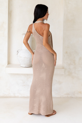 Sunshine-Maxikleid Picknick Beige