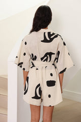 Wander Into Possibilities Romper Beige