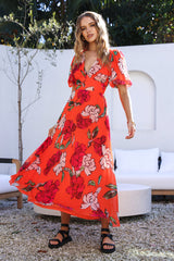 This Love Of Mine Maxikleid Orange