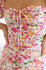 Island Radiance Minikleid Blumenmuster