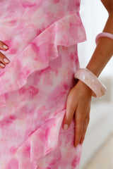 Drifting Shores Midikleid Rosa