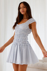 Ocean Breath Mini Dress Blue
