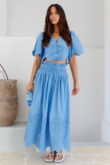Your Soul Crop Top Blue