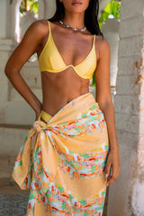 FORTUNATE ONE Paros Swim Top Lemon