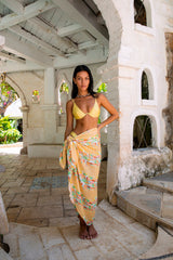 FORTUNATE ONE Paros Swim Top Lemon