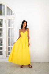 FORTUNATE ONE Blushing Lovers Maxikleid Gelb