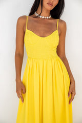 FORTUNATE ONE Blushing Lovers Maxikleid Gelb