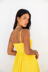FORTUNATE ONE Blushing Lovers Maxikleid Gelb