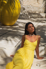 FORTUNATE ONE Blushing Lovers Maxikleid Gelb