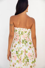 FORTUNATE ONE Bellissima Strapless Maxi Dress Pink