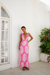 FORTUNATE ONE Harper Maxikleid Rosa