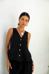 Heading South Tanktop Schwarz