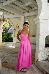 FORTUNATE ONE Maxikleid für verliebte Paare in Rosa
