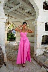 FORTUNATE ONE Maxikleid für verliebte Paare in Rosa