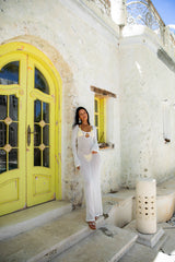 Island Girl Knit Maxi Dress White