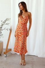 Love Arrow Maxikleid Orange