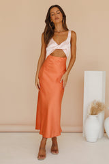 When You Breathe Maxi-Kleid Orange
