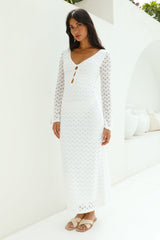 Maxikleid „Ivory Moon“, Weiß