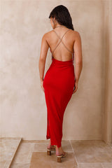 Maxikleid „Karibische Brise“ Rot