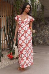 Citrus and Spice Maxi Dress Orange