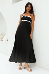 Maxikleid Blowing Away Schwarz