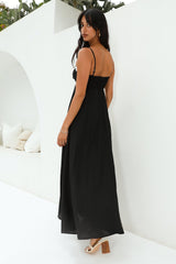 Maxikleid Blowing Away Schwarz