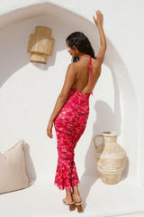 Feeling Joy Midikleid Rot