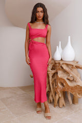 Sunday Smiles Maxikleid Rosa