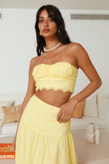 Enjoy Daylight Crop Top Yellow