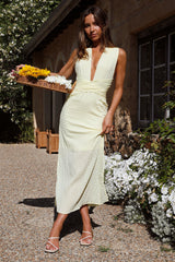 Late Night Maxikleid Gelb