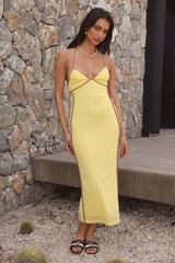 Leichtes Darling Maxikleid Gelb