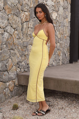 Leichtes Darling Maxikleid Gelb