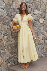 Maxikleid "Busy Bee" Gelb